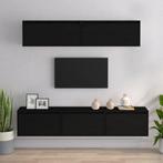 vidaXL Tv-meubelen 5 st massief grenenhout zwart, Huis en Inrichting, Kasten | Televisiemeubels, Nieuw, Verzenden