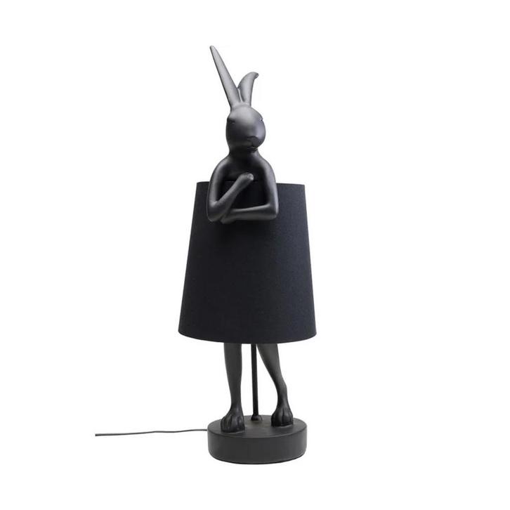 *WOONWINKEL* Kare Design Rabbit Matt Black Tafellamp Konijn, Huis en Inrichting, Lampen | Tafellampen, Nieuw, Verzenden