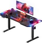 Gaming bureau - Gaming desk - Gaming tafel - 160x60 cm - Zwa, Verzenden, Zo goed als nieuw