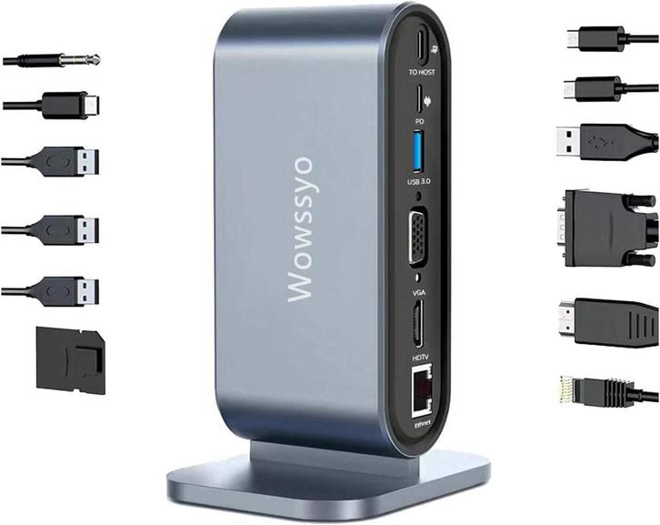 USB Hub - USB C Hub - USB Splitter - Docking station laptop, Huis en Inrichting, Woonaccessoires | Overige, Zo goed als nieuw