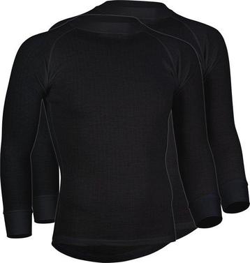 Avento Thermoshirt Lange Mouw - Heren - 2-Pack - Zwart - Maa beschikbaar voor biedingen