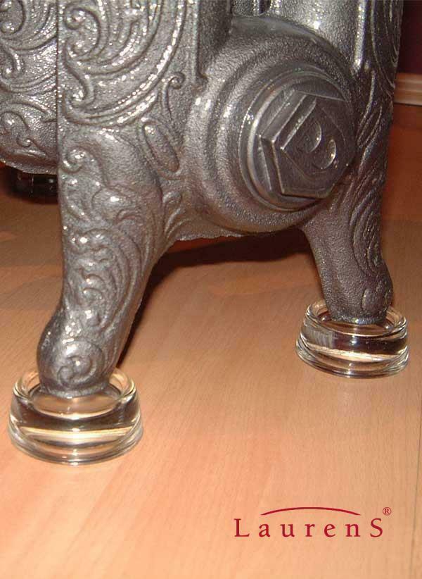 Glazen voetjes voor radiatoren en meubels 72 € per 4, Doe-het-zelf en Verbouw, Verwarming en Radiatoren, Nieuw, Verzenden