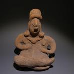 Colima, Westkust Mexico Terracotta Zittend figuur. 12,5 cm