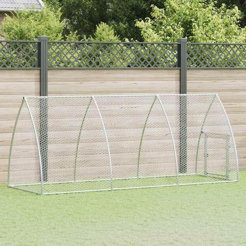 vidaXL Kippenhok 300x105x120 cm gegalvaniseerd staal, Dieren en Toebehoren, Knaagdieren en Konijnen | Hokken en Kooien, Nieuw