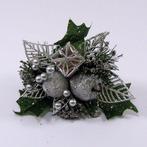 Kerstbijstekerzilver appel, cadeautje en besjes / doos, Ophalen of Verzenden, Nieuw