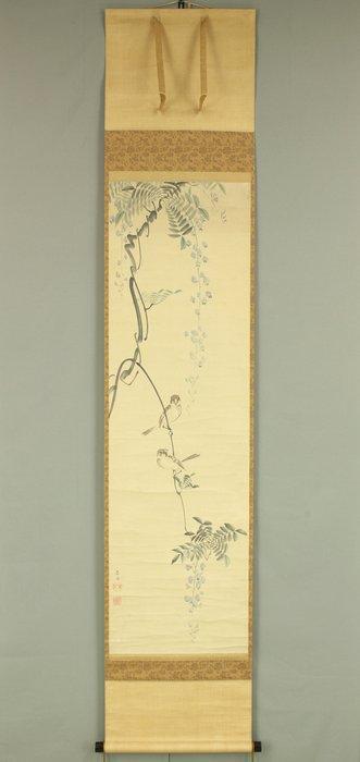 Two Sparrows and Wisteria Flower with Appraised Box -, Antiek en Kunst, Antiek | Overige Antiek