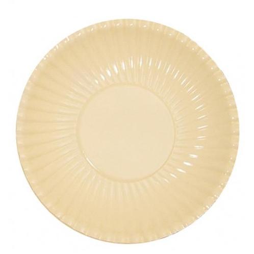 10x Creme wegwerp bordjes van karton 23 cm - Bordjes, Hobby en Vrije tijd, Feestartikelen, Ophalen of Verzenden