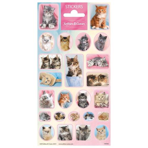 Kitten Stickers, Hobby en Vrije tijd, Feestartikelen, Nieuw, Verzenden
