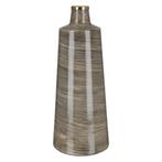Metalen vaas kegelvormig Stripes, Huis en Inrichting, Woonaccessoires | Vazen, Nieuw, Verzenden