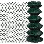 vidaXL Gaashek 0,8x15 m staal groen, Tuin en Terras, Schuttingen, Verzenden, Nieuw, IJzer, Minder dan 1 meter