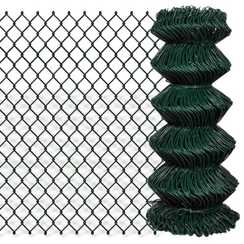 vidaXL Gaashek 0,8x15 m staal groen, Tuin en Terras, Schuttingen, Nieuw, IJzer, Minder dan 1 meter, Verzenden