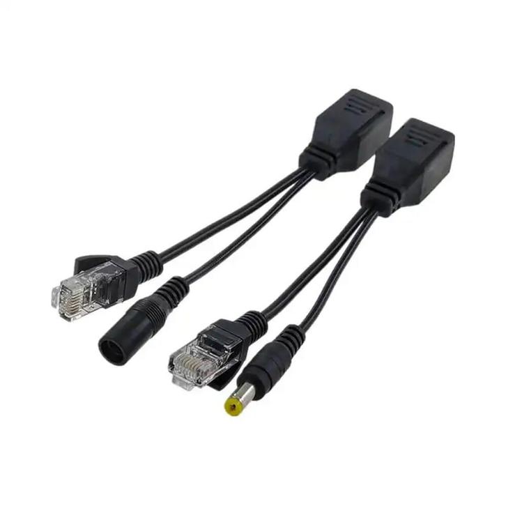 Netwerk POE Splitter - RJ45 - Power over Ethernet - 0.16m -, Computers en Software, Pc- en Netwerkkabels, Nieuw, Verzenden