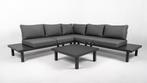 Hoek Loungeset - Cuba - Aluminium - Datho  - Donkergrijs, Tuin en Terras, Verzenden, Nieuw