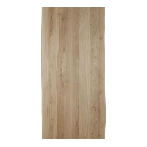 Houten tafelblad - 4cm dik eiken - Boomstam afwerking, Huis en Inrichting, Tafels | Eettafels, Nieuw, Verzenden