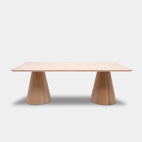 Tafel Rechthoekig Eikenhout  Kegelpoot  180x90, Huis en Inrichting, Tafels | Eettafels