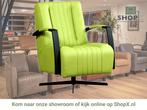 Leren draaifauteuil Galaxy - Toledo Lime (felgroen) -, Huis en Inrichting, Fauteuils, Nieuw, Ophalen of Verzenden, 50 tot 75 cm