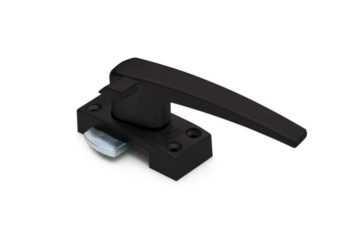 Raamsluiting zwart met ventilatie stand,  rechts, Doe-het-zelf en Verbouw, Hang- en Sluitwerk, Schuif of Grendel, Nieuw, Overige materialen