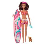 Barbie met Surfplank Pop (Barbie Poppen, Poppen), Kinderen en Baby's, Speelgoed | Poppen, Nieuw, Ophalen of Verzenden, Barbie
