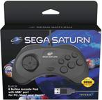 Retro-Bit Sega Saturn USB controller black, Spelcomputers en Games, Games | Pc, Nieuw, Verzenden