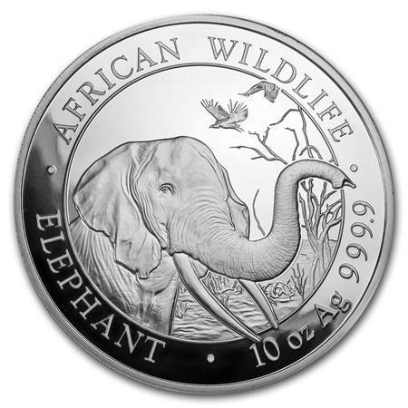 Somalische Olifant 10 oz 2018, Postzegels en Munten, Munten | Afrika, Losse munt, Zilver, Overige landen, Verzenden