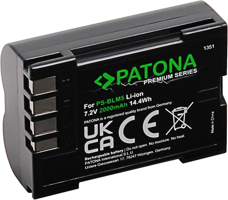 Olympus BLM-1 / BLM-5 accu (Patona Premium), Audio, Tv en Foto, Accu's en Batterijen, Nieuw, Verzenden