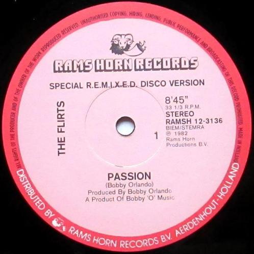 12 inch gebruikt - The Flirts - Passion (Special R.E.M.I...., Cd's en Dvd's, Vinyl Singles, Zo goed als nieuw, Verzenden