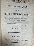 Corneille de Pauw - Recherches philosophiques: Americains,
