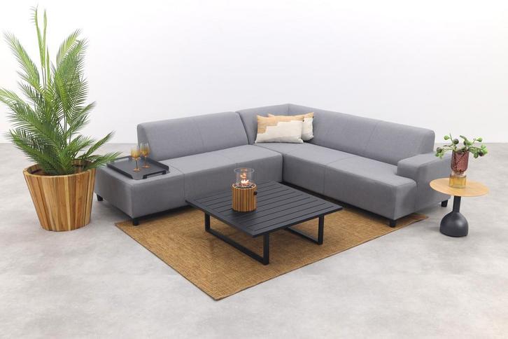 Malaga/Cuba - hoekbank loungeset chaise longue - lichtgrijs, Tuin en Terras, Tuinsets en Loungesets, Loungeset, Nieuw, Overige materialen