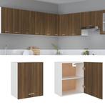 vidaXL Hangkast Lyon 50x31x60 cm bewerkt hout bruin, Huis en Inrichting, Keuken | Keukenelementen, Verzenden, Nieuw, Bruin
