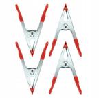 Zeilklemmen set - 100mm - 4 stuks, Doe-het-zelf en Verbouw, IJzerwaren en Bevestigingsmiddelen, Ophalen of Verzenden, Nieuw, 50 tot 100 mm