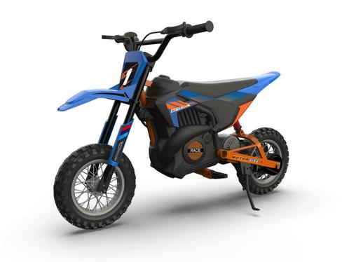 Crossmotor, 24 volt elektrische kinder motor met geveerde wi, Kinderen en Baby's, Speelgoed | Buiten | Accuvoertuigen, Nieuw, Ophalen of Verzenden