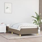 vidaXL Bedframe stof taupe 90x200 cm, Huis en Inrichting, Slaapkamer | Bedden, 90 cm, Eenpersoons, Verzenden, Nieuw