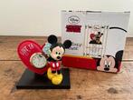 Disney - Beeldje - Mickey Mouse beeldje met hartvormige klok, Verzamelen, Nieuw