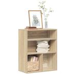 vidaXL Boekenkast 60x30x71,5 cm bewerkt hout sonoma, Huis en Inrichting, Verzenden, Nieuw, Overige houtsoorten