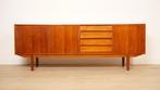 Vintage teak dressoir  | TV-meubel | 225 cm, Ophalen of Verzenden, Nieuw