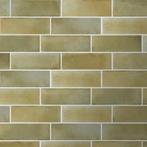 Vloertegel / wandtegel raku sage groen 6x18.6 vloertegel, Ophalen, Keramiek, Nieuw, 10 m² of meer