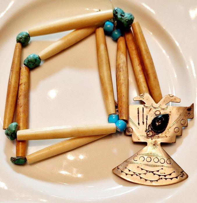 Choker halsketting - Navajo - Mexico (Zonder minimumprijs), Antiek en Kunst, Kunst | Niet-Westerse kunst