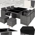 2dekans | tectake® Loungemeubelset - Wicker tuinset - 6, Tuin en Terras, Tuinsets en Loungesets, Ophalen of Verzenden, Zo goed als nieuw