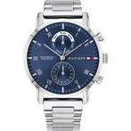 Tommy Hilfiger TH1710401 Horloge - Staal - Zilverkleurig - Ø, Sieraden, Tassen en Uiterlijk, Horloges | Heren, Verzenden, Nieuw