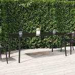 vidaXL Tuintafel 165x80x71 cm staal antracietkleurig, Tuin en Terras, Verzenden, Nieuw, Metaal