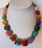 Set van multikleurige agat en natuurlijke Braziliaanse, Verzamelen