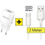 Oplaadstekker voor Samsung met USB-C Kabel | 2 Meter | USB, Telecommunicatie, Ophalen of Verzenden, Nieuw