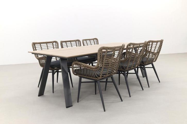 Jasmine natural/Garden Impressions Nevada 240x100 cm., Tuin en Terras, Tuinsets en Loungesets, Tuinset, Nieuw, Wicker, Verzenden