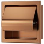 Xellanz Rocko Toiletrolhouder met Klep - Inbouw - Geborsteld, Ophalen of Verzenden, Nieuw