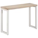 vidaXL Wandtafel 110x35x76 cm massief mangohout en ijzer, Huis en Inrichting, Tafels | Bijzettafels, Verzenden, Nieuw