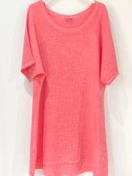 Luchtige linnen mix jurk/tuniek - kleur KORAAL - korte, Kleding | Dames, Jurken, Nieuw
