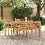 vidaXL Buitentafels Natuurlijk en grijs 180 x 90 x 75 cm, Verzenden, Nieuw
