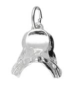 Zilveren Zadel ketting hanger - klein, Verzenden, Nieuw