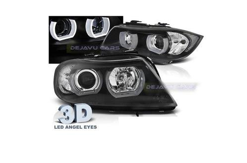 Xenon Look Koplampen met 3D LED Angel Eyes voor BMW 3 Serie, Auto diversen, Tuning en Styling, Ophalen of Verzenden