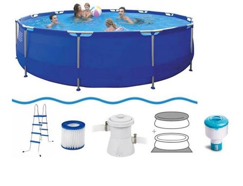 Jilong Avenli XL Zwembad - 12157 liter - Met grondzeil en..., Tuin en Terras, Zwembaden, Nieuw, Ophalen of Verzenden